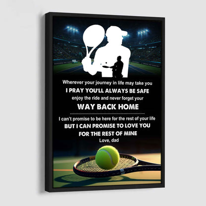 Poster Canvas To My Son Never Forget Your Way Back Home Gift From Dad