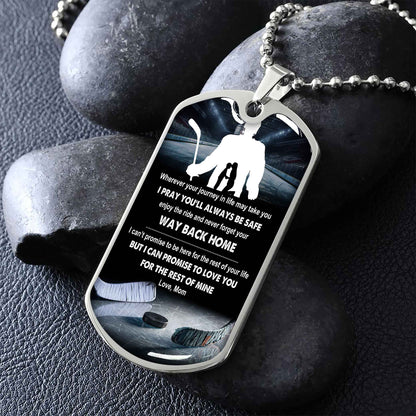 Sport Military Chain 18K Gold Plated Silver Plated To My Son Mom Motivation Message