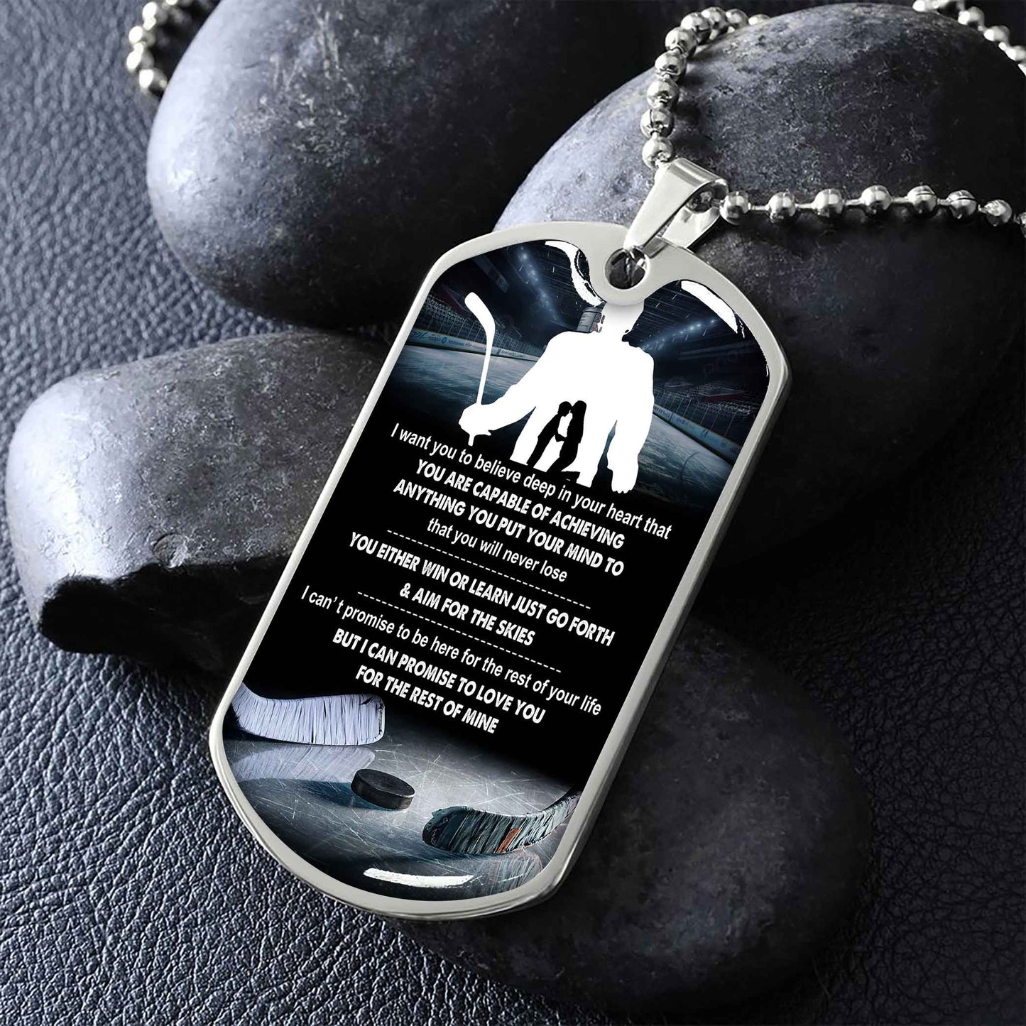 Sport Military Chain 18K Gold Plated Silver Plated To My Son Mom Motivation Message