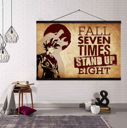 DRB Poster Canvas Fall Down Seven Times Stand Up Eight