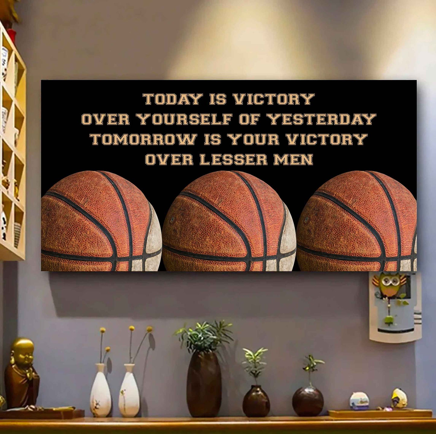 Soccer Poster Canvas - Today Is Victory Over Yourself Over Yourself Of Yesterday Tomorrow Is Your Victory Over Lesser Men
