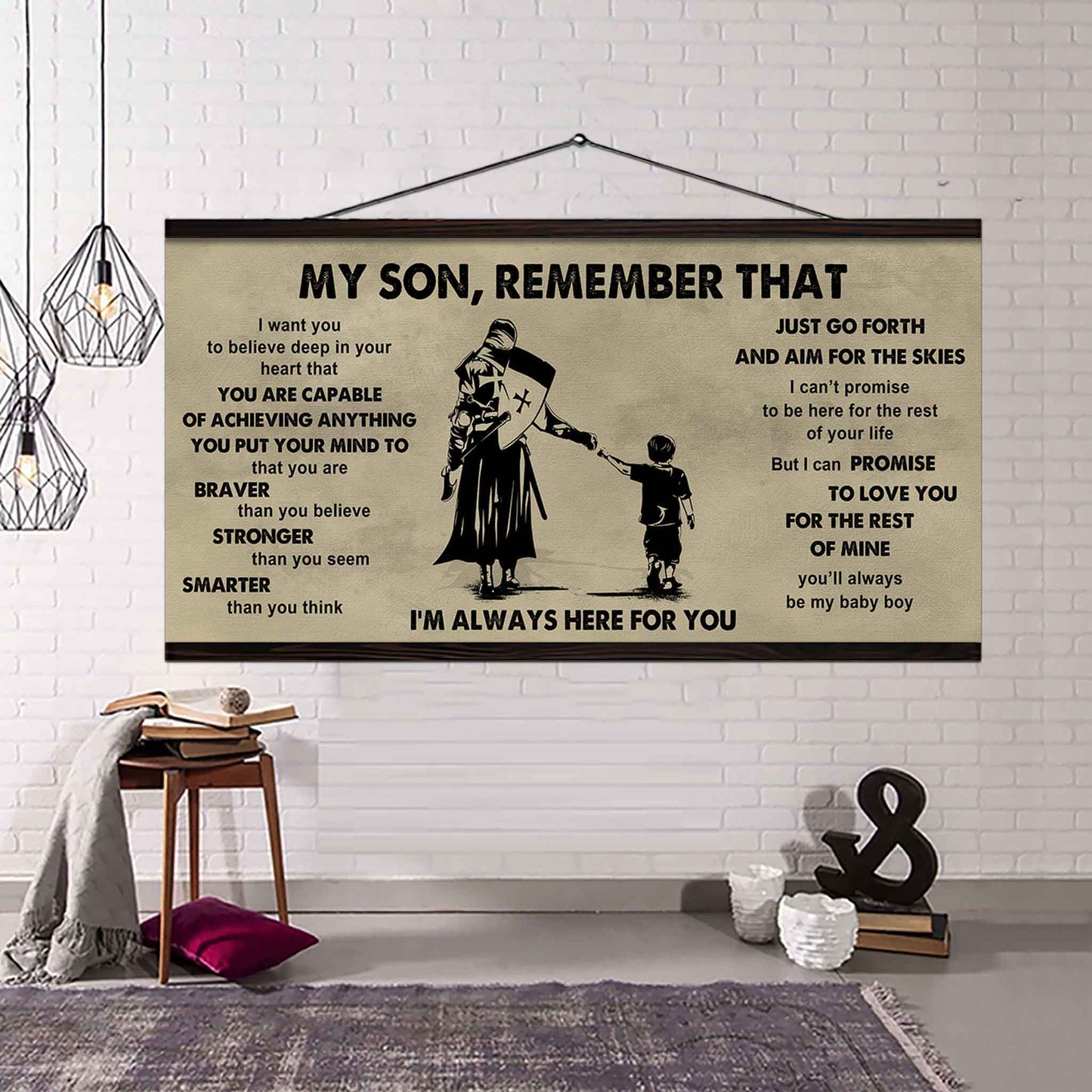 Personalized DRB Poster Canvas - My Son Remember That Just Go Forth And Aim For The Skies