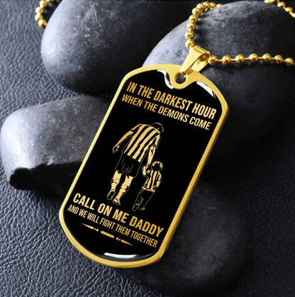 DRB Military Chain Silver Plated 18K Gold Plated Call On Me Daddy Gift For Your Dad