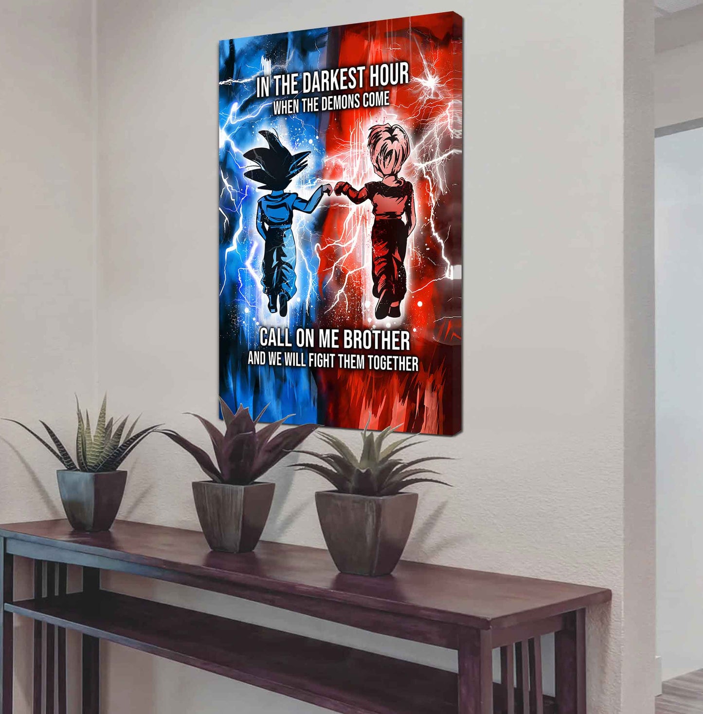 DRB Canvas Wall Art Call On Me Brother And We Will Fight Them Together Gift For Your Friend