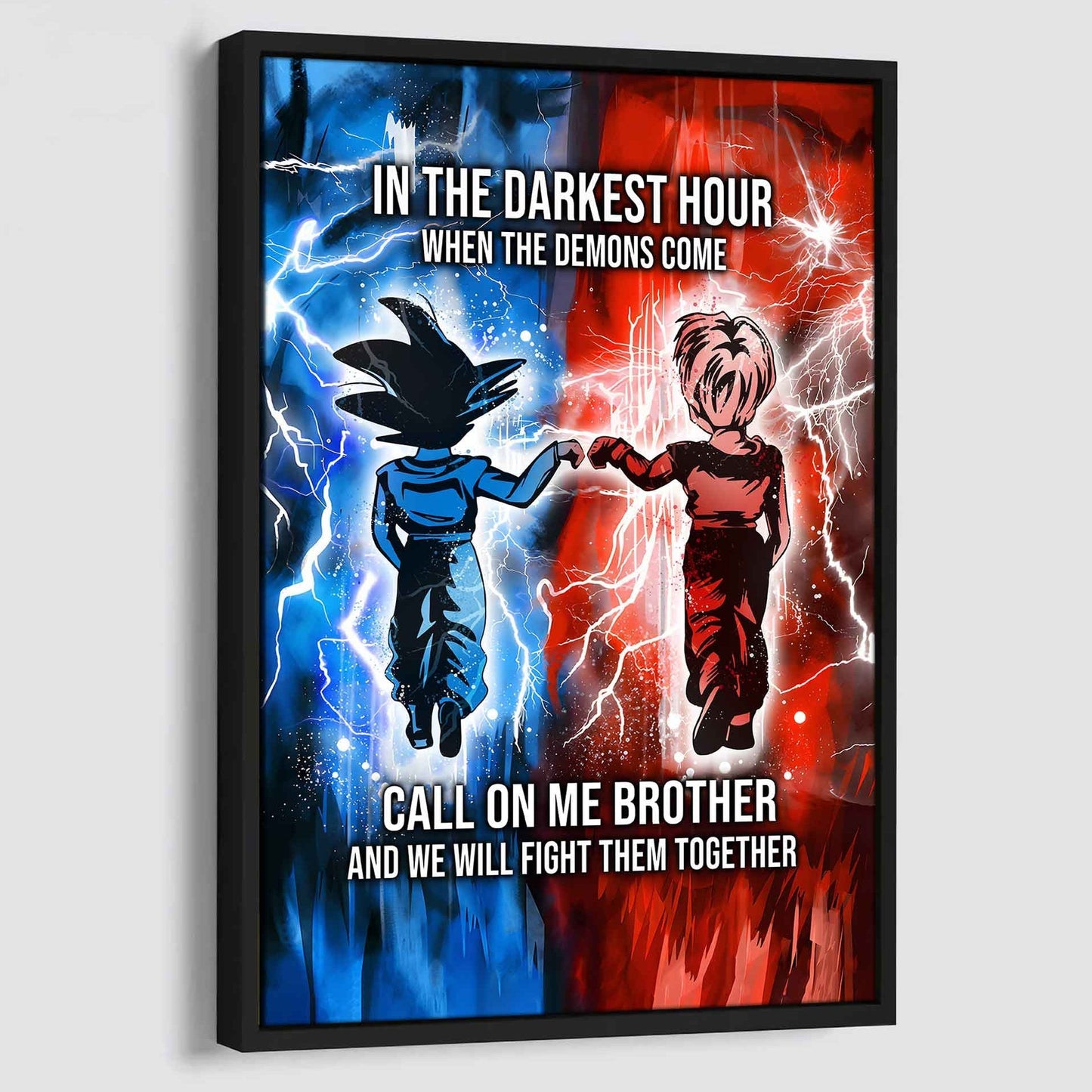 Brother Canvas Wall Art Call On Me Brother And We Will Fight Them Together Gift For Your Friend