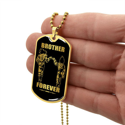 Viking-Military Chain (18K Gold Plated)-gifts from brother, n the darkest hour, When the demons come call on me brother and we will fight them together