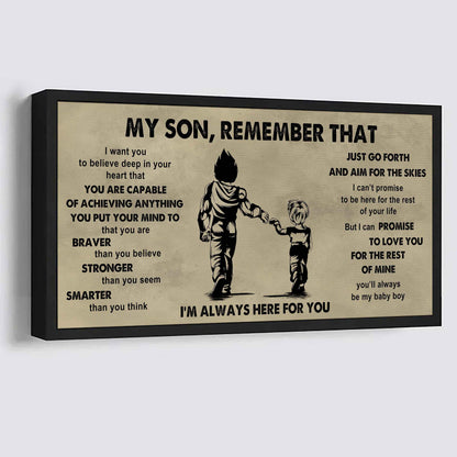 Personalized DRB Poster Canvas - My Son Remember That Just Go Forth And Aim For The Skies