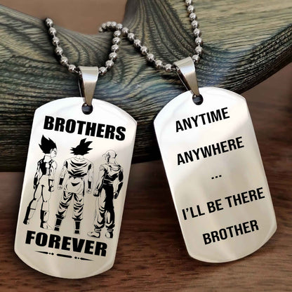 Soldier-Navy Personalized Double Sided Dog Tag For My Brother - Call On Me Brother And We Will Fight Them Together Gift For Your Friend