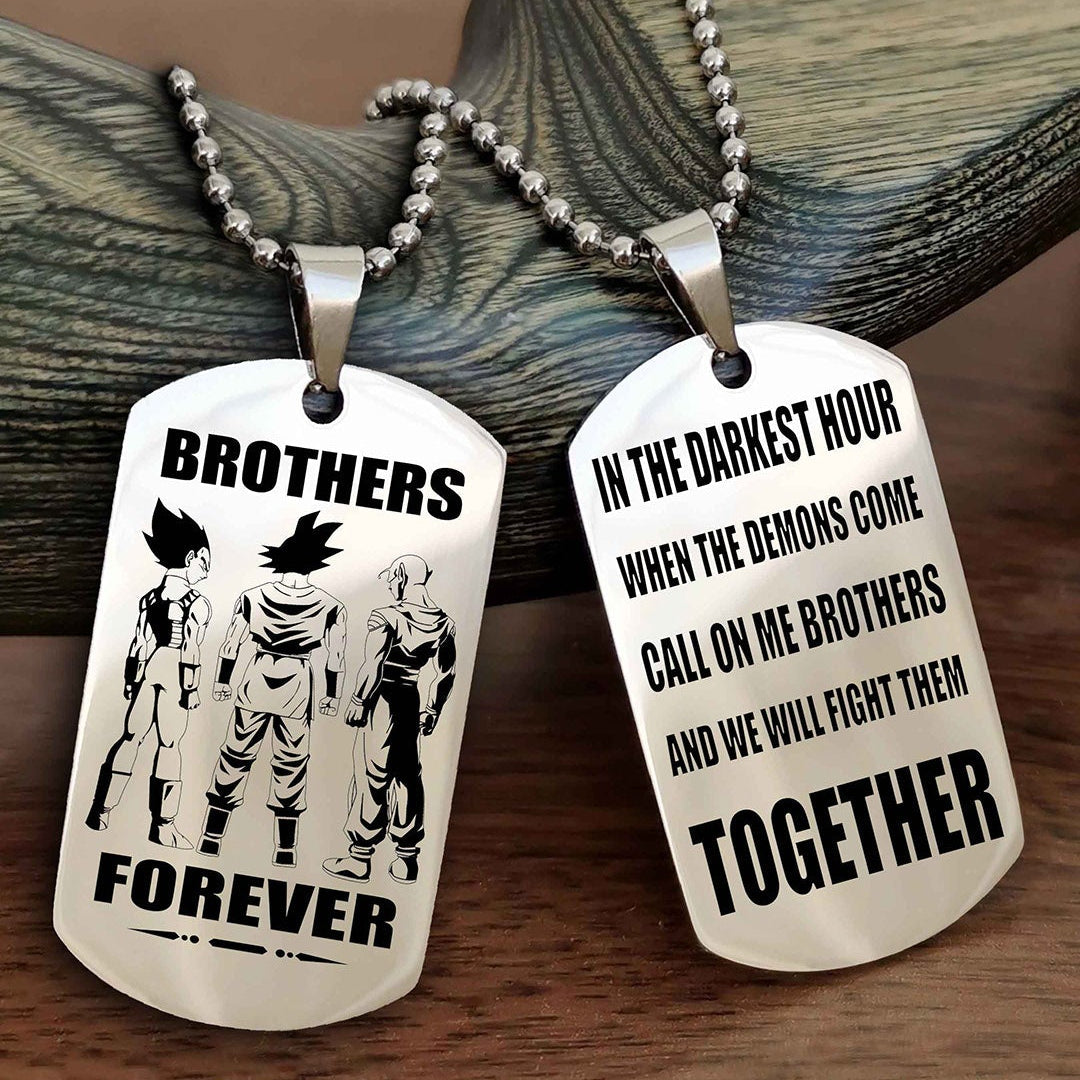 Sport Bike Personalized Double Sided Dog Tag For My Brother - Call On Me Brother And We Will Fight Them Together Gift For Your Friend