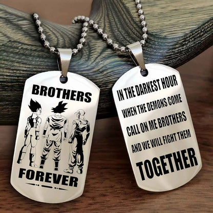 Soldier: Army-Air Force Personalized Double Sided Dog Tag For My Brother - Call On Me Brother And We Will Fight Them Together Gift For Your Friend