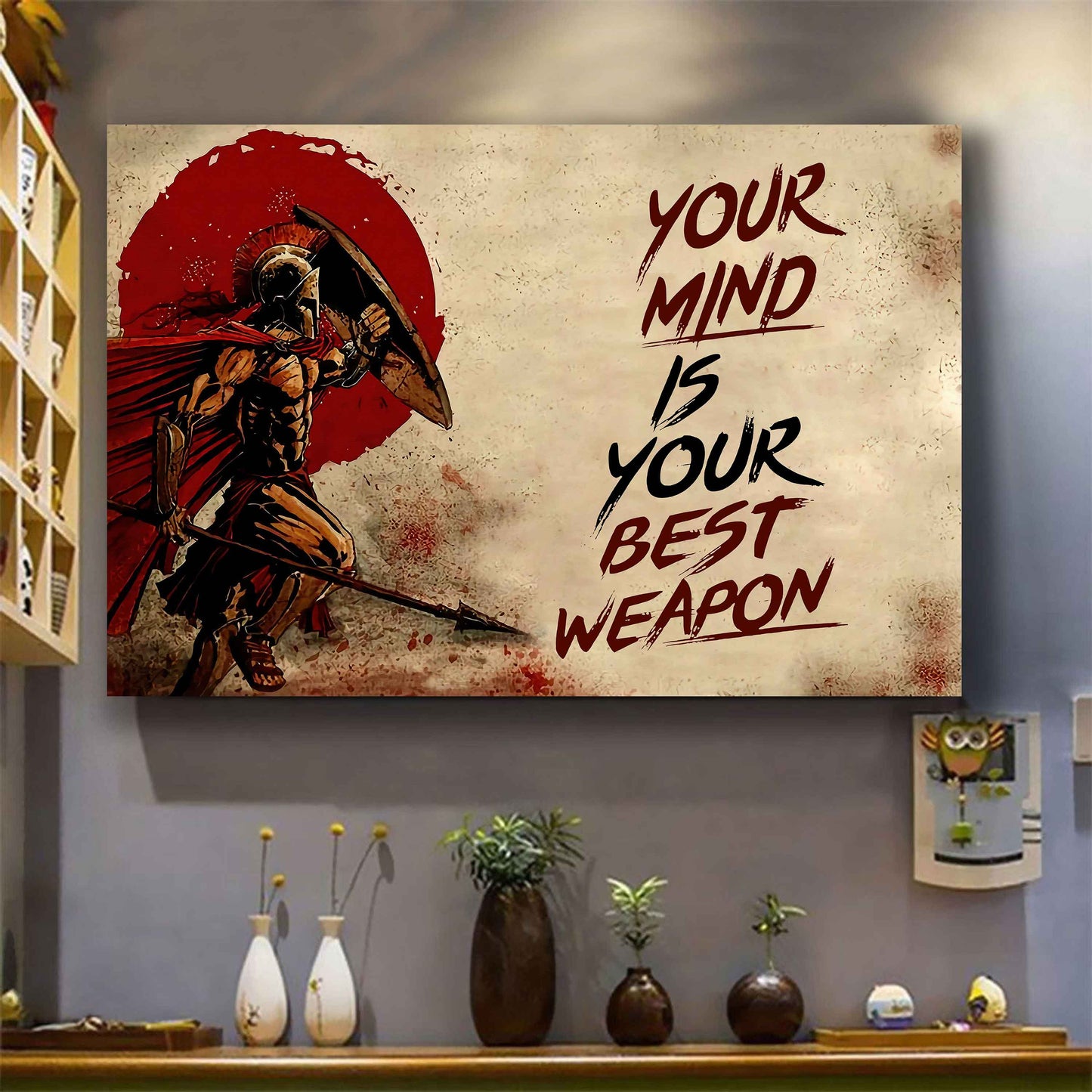 Samurai Poster Canvas Your Mind Is Your Best Weapon Best Gift