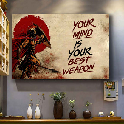 Samurai Poster Canvas Your Mind Is Your Best Weapon Best Gift