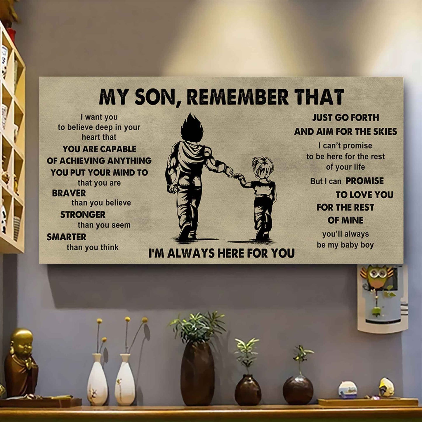 Personalized DRB Poster Canvas - My Son Remember That Just Go Forth And Aim For The Skies