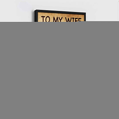 Biker Poster Canvas To My Wife - I Am Not Perfect