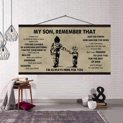 Personalized DRB Poster Canvas - My Son Remember That Just Go Forth And Aim For The Skies