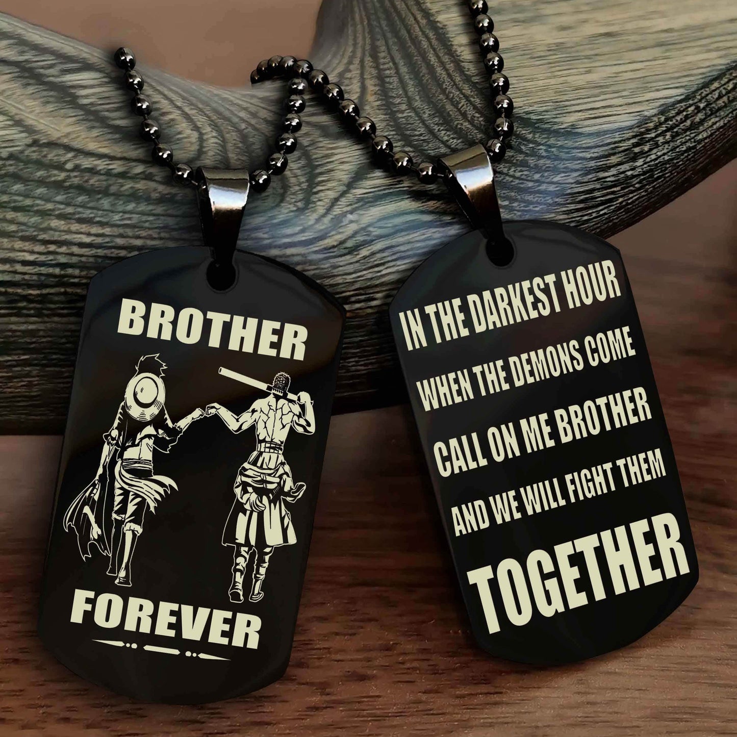 Soldier Personalized Double Sided Dog Tag For My Brother - Call On Me Brother And We Will Fight Them Together Gift For Your Friend