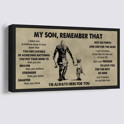 Personalized DRB Poster Canvas - My Son Remember That Just Go Forth And Aim For The Skies