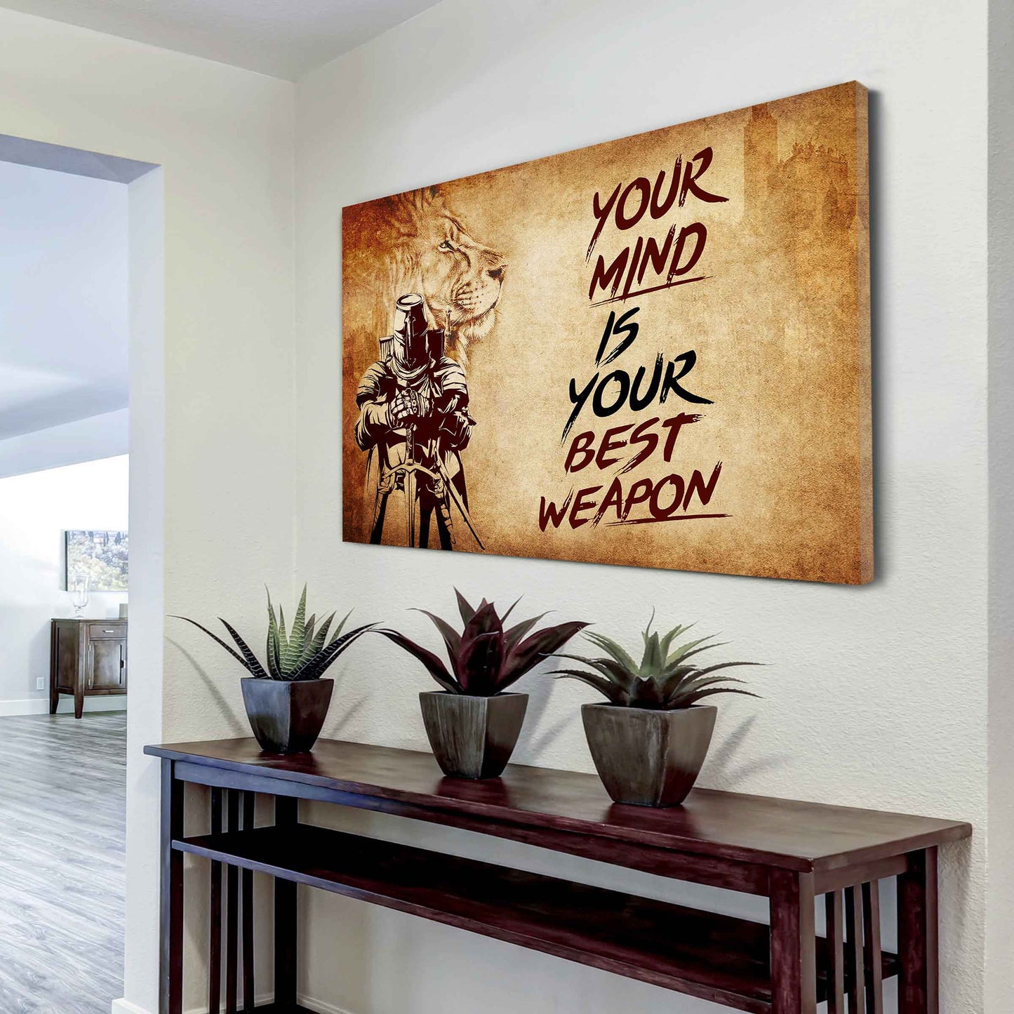 Samurai Poster Canvas Your Mind Is Your Best Weapon Best Gift