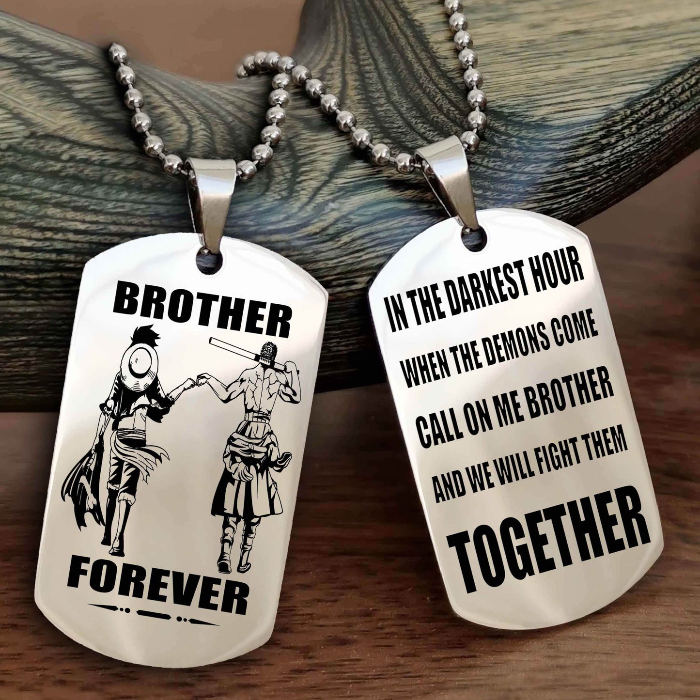 Soldier: Army-Navy Personalized Double Sided Dog Tag For My Brother - Call On Me Brother And We Will Fight Them Together Gift For Your Friend