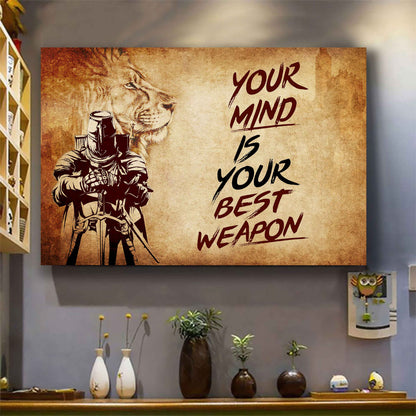 Samurai Poster Canvas Your Mind Is Your Best Weapon Best Gift
