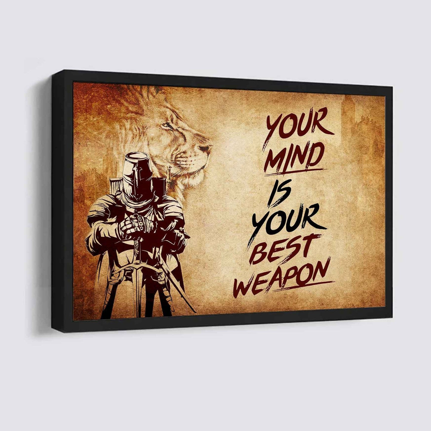 Samurai Poster Canvas Your Mind Is Your Best Weapon Best Gift