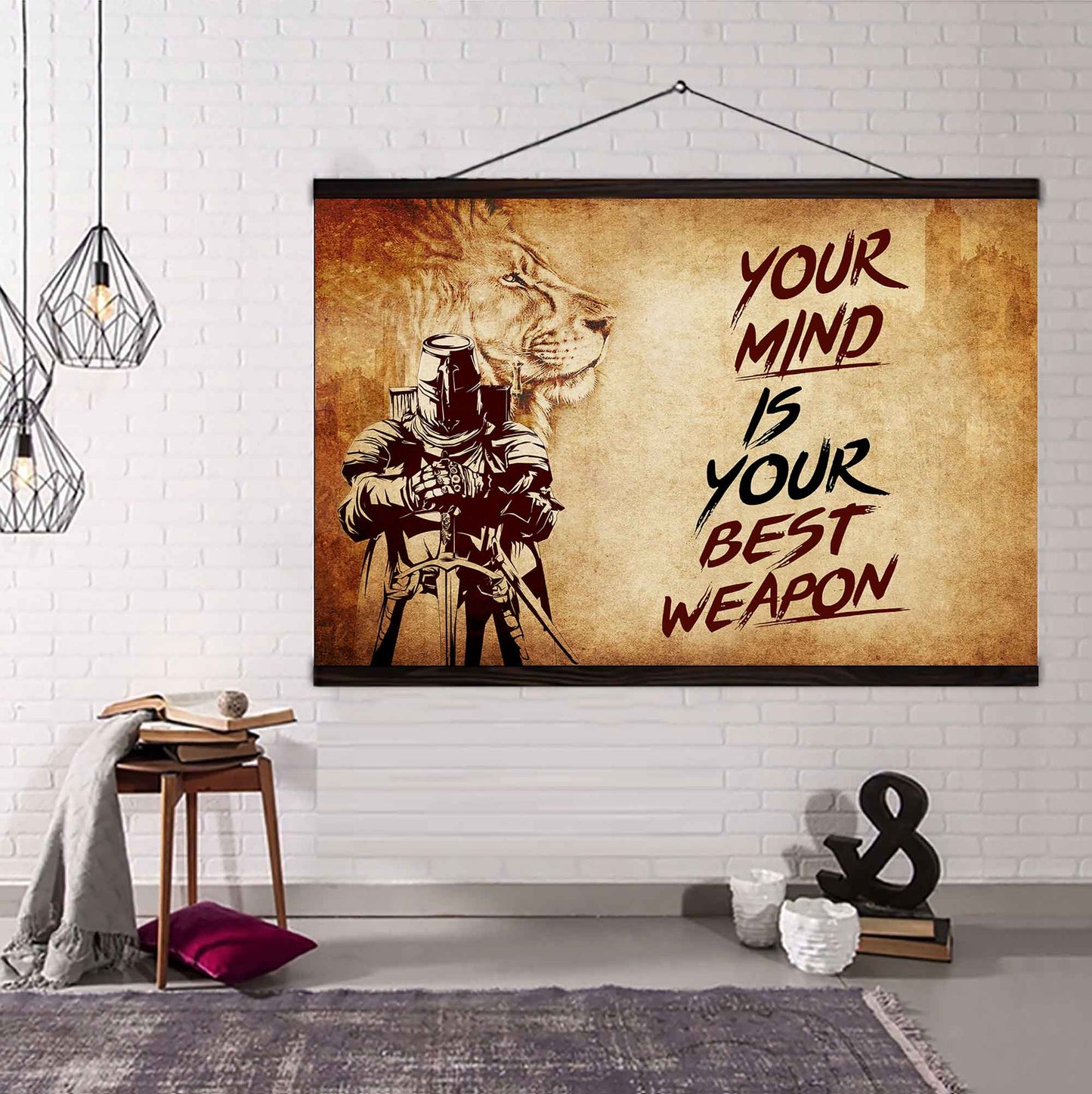 Samurai Poster Canvas Your Mind Is Your Best Weapon Best Gift
