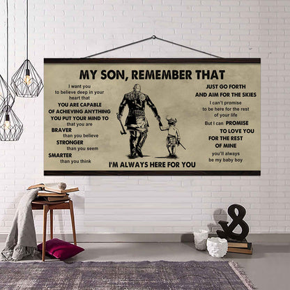 Personalized DRB Poster Canvas - My Son Remember That Just Go Forth And Aim For The Skies