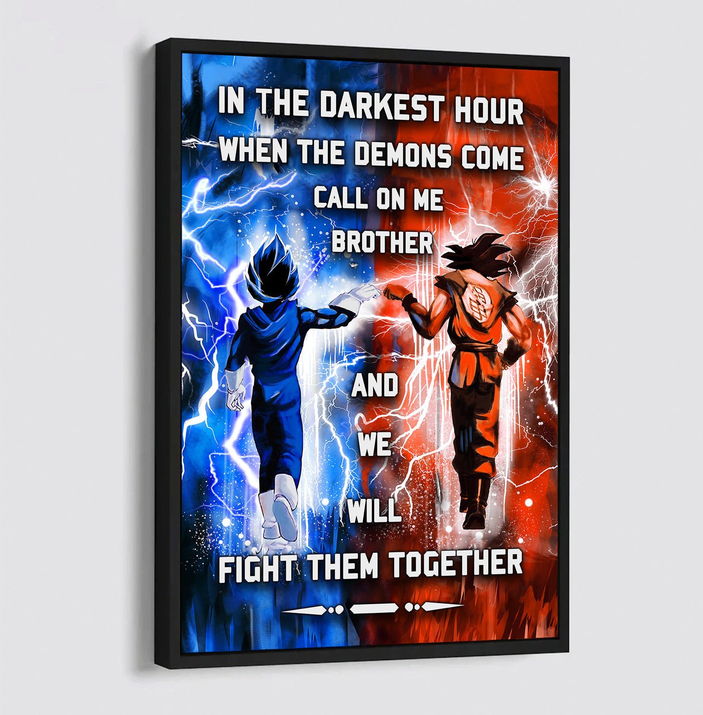 DRB Canvas Wall Art Call On Me Brother And We Will Fight Them Together Gift For Your Friend