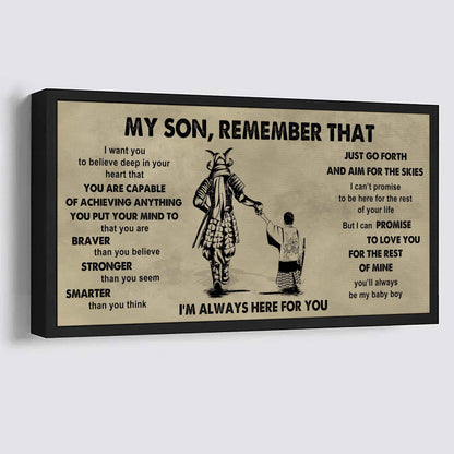 Personalized DRB Poster Canvas - My Son Remember That Just Go Forth And Aim For The Skies