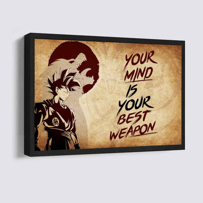 Samurai Poster Canvas Your Mind Is Your Best Weapon Best Gift