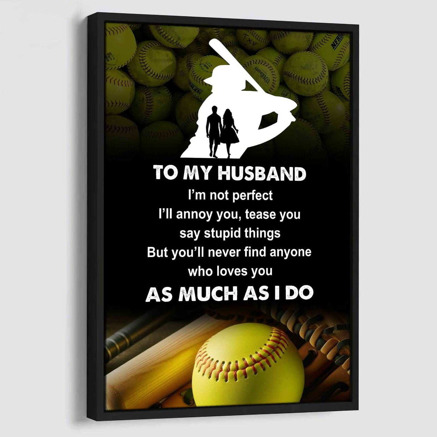 Sport Poster Canvas To My Husband I Am Not Perfect Gift For Husband Loving Gift