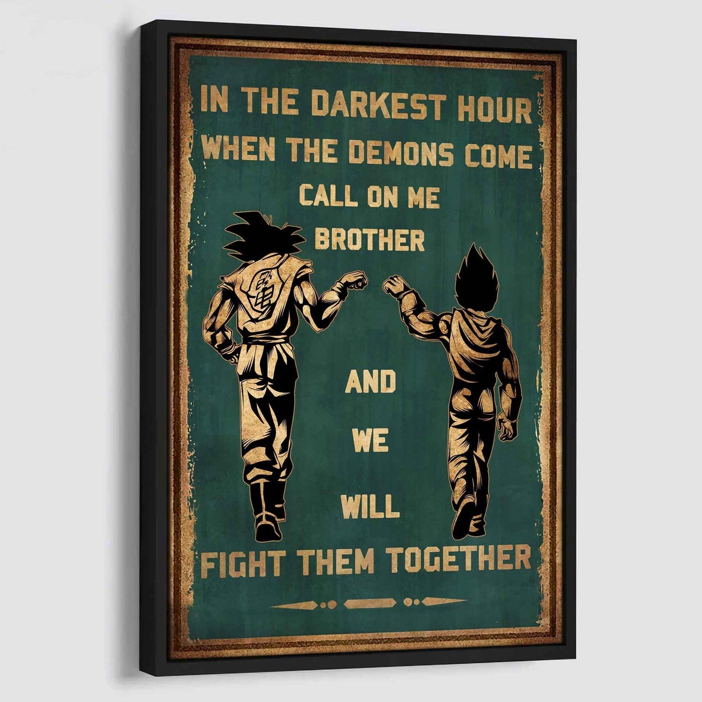 DRB Canvas Wall Art Call On Me Brother And We Will Fight Them Together Gift For Your Friend