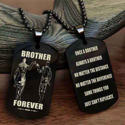 DRB Personalized Double Sided Dog Tag For My Brother - Once A Soldier Always A Soldier