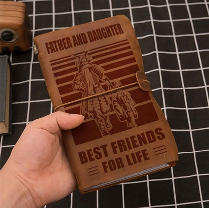 Family Customizable vintage journal notebook, Father And Son Best Friend For Life Vintagegift For Father Day