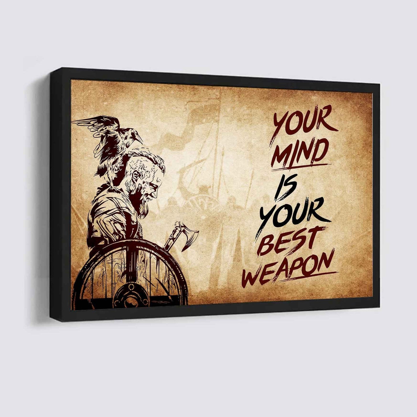 Samurai Poster Canvas Your Mind Is Your Best Weapon Best Gift