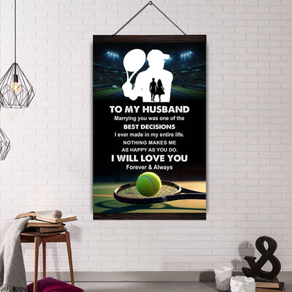 Sport Poster Canvas To My Husband Marrying You Was One Of The Best Decision Gift For Your Husband