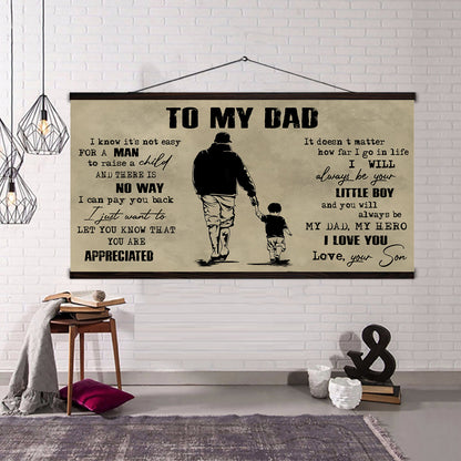 TO DAD- CANVAS POSTER