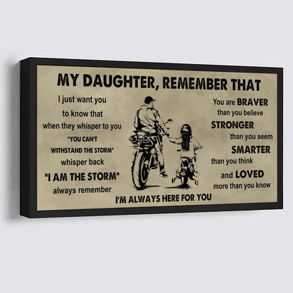 Soldier To My Daughter Remember That When They Whisper To You Whisper Back I'm The Storm I'm Always Here For You