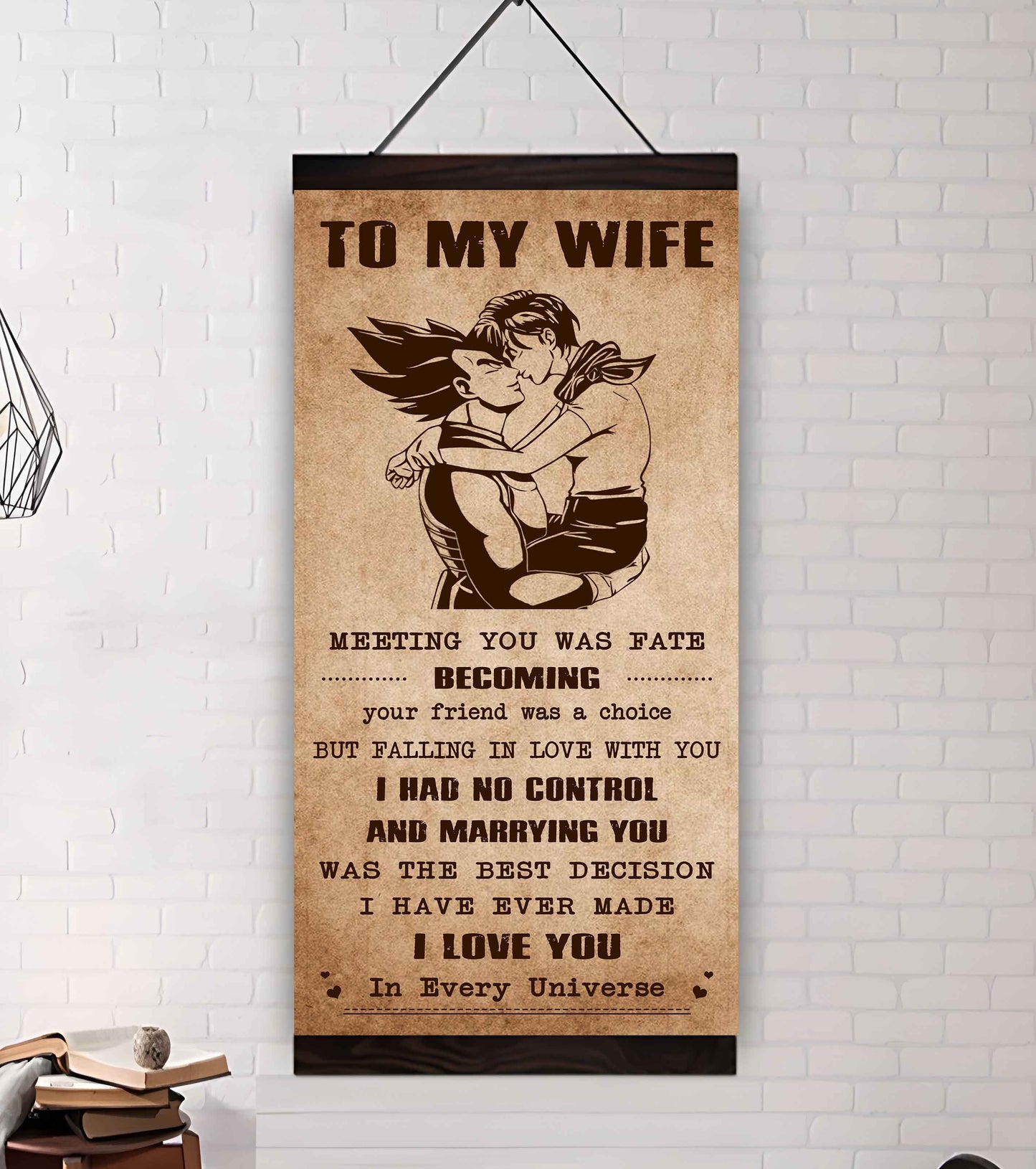 Samurai Poster Canvas To My Wife Meeting You Was Fate - I Love You Forever And Always Gift For Your Wife