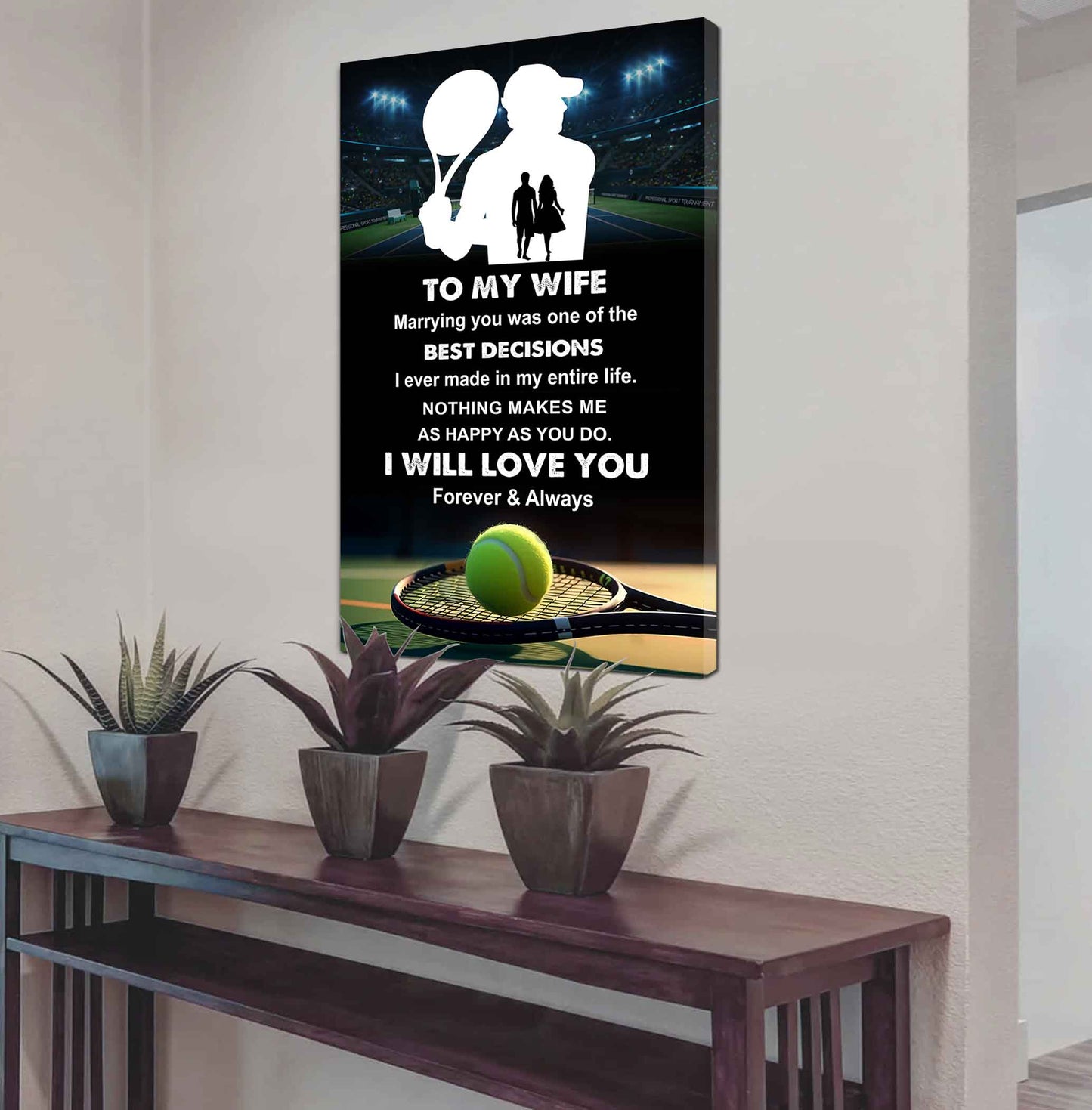 Sport Poster Canvas To My Wife Marrying You Was One Of The Best Decision Gift For Your Wife