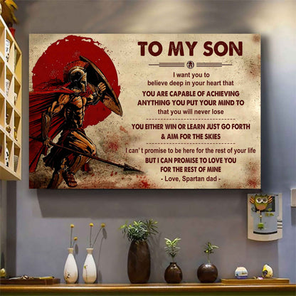 Samurai Poster Canvas You Will Never Lose You Either Win Or Learn From Dad To Son