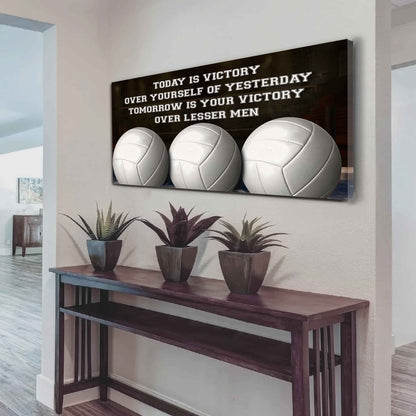 Baseball Poster Canvas - Today Is Victory Over Yourself Over Yourself Of Yesterday Tomorrow Is Your Victory Over Lesser Men