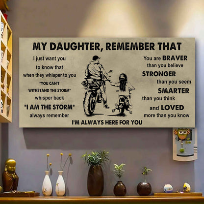 Soldier To My Daughter Remember That When They Whisper To You Whisper Back I'm The Storm I'm Always Here For You