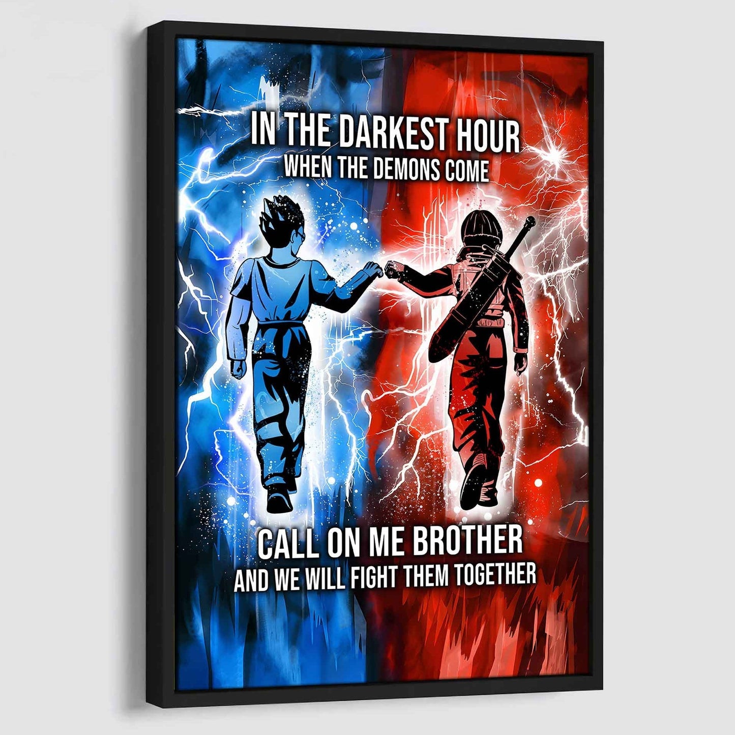 DRB Canvas Wall Art Call On Me Brother And We Will Fight Them Together Gift For Your Friend
