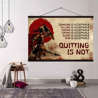 DRB Poster Canvas Quiting Is Not Best Gifts Motivation Quotes