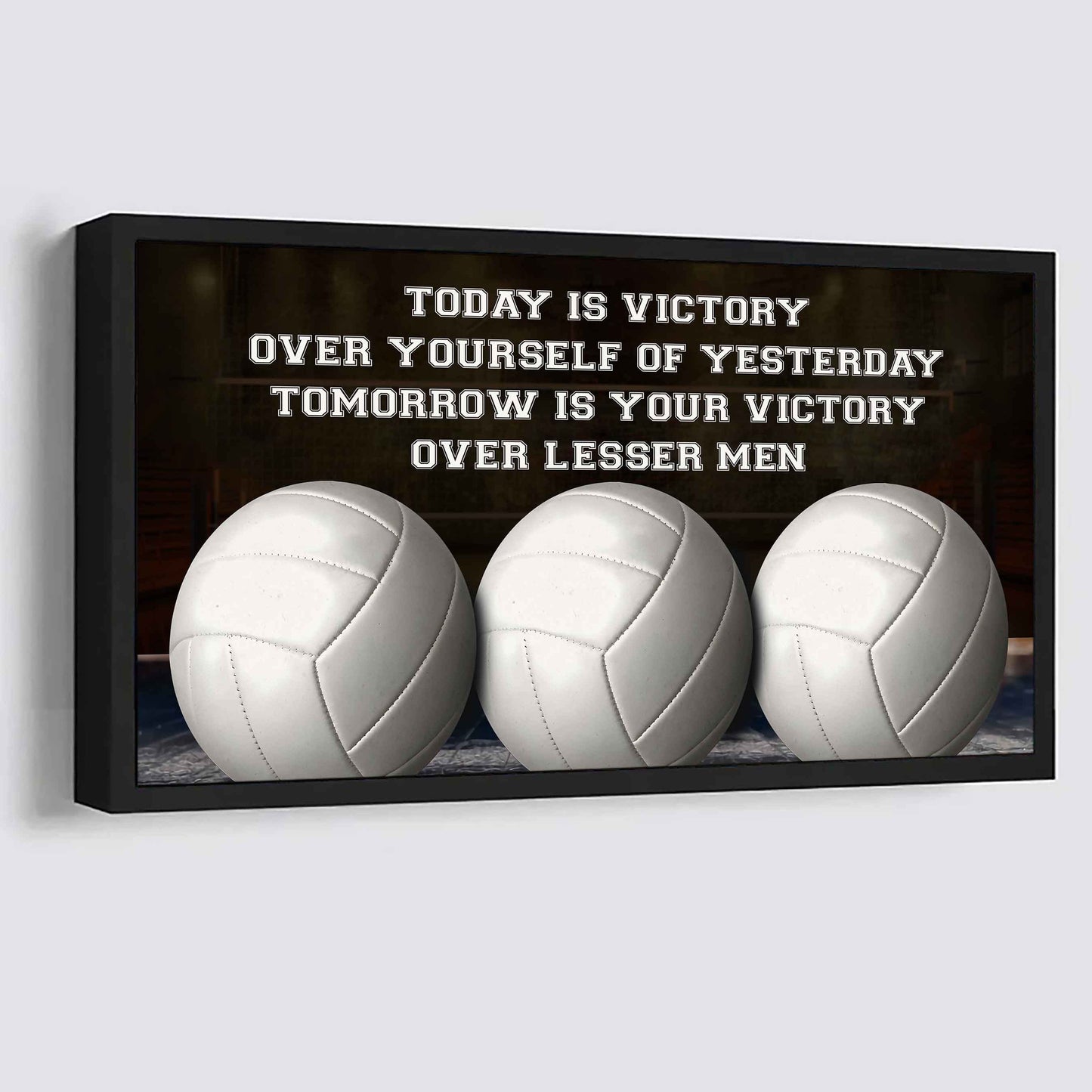 Hockey Poster Canvas - Today Is Victory Over Yourself Over Yourself Of Yesterday Tomorrow Is Your Victory Over Lesser Men