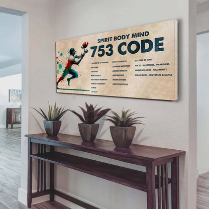 Knight Templar Poster Canvas 7 5 3 Code Motivation Quotes