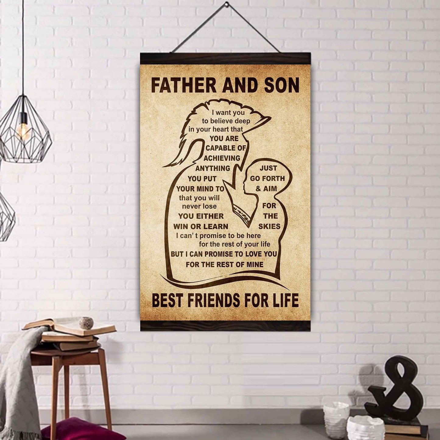 Personalized Family Poster Canvas You Will Never Lose You Either Win Or Learn To My Son Gift From Dad Gift For Your Son