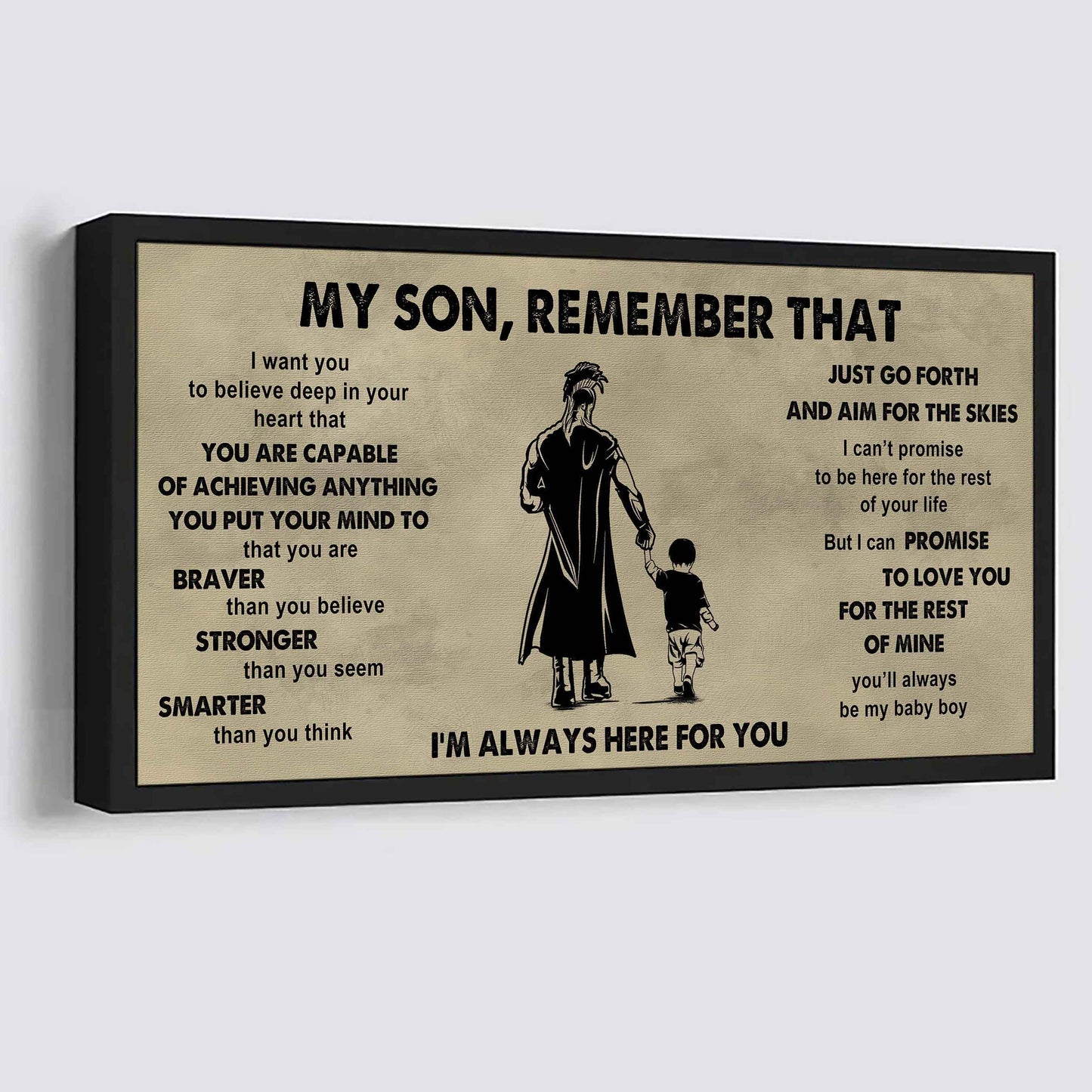 Personalized DRB Poster Canvas - My Son Remember That Just Go Forth And Aim For The Skies