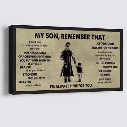 Personalized DRB Poster Canvas - My Son Remember That Just Go Forth And Aim For The Skies